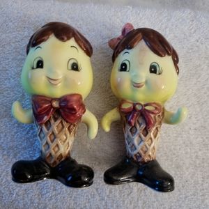 Vintage Ice Cream Cone Salt and Pepper shakers